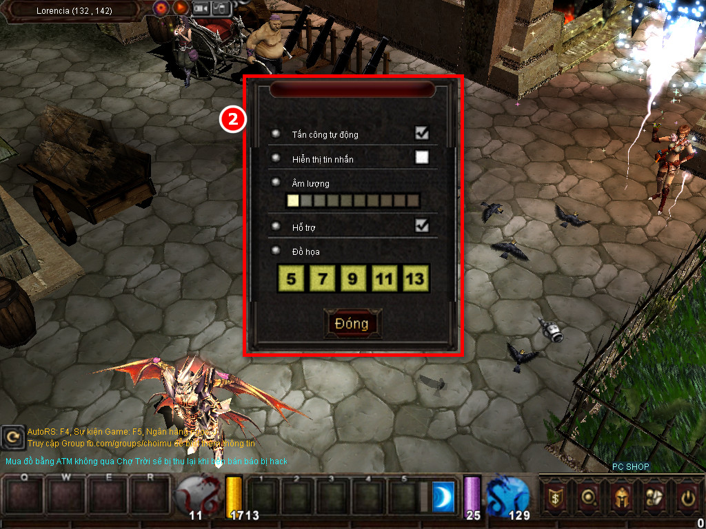 Chức năng chính của Game MU Thời Đại